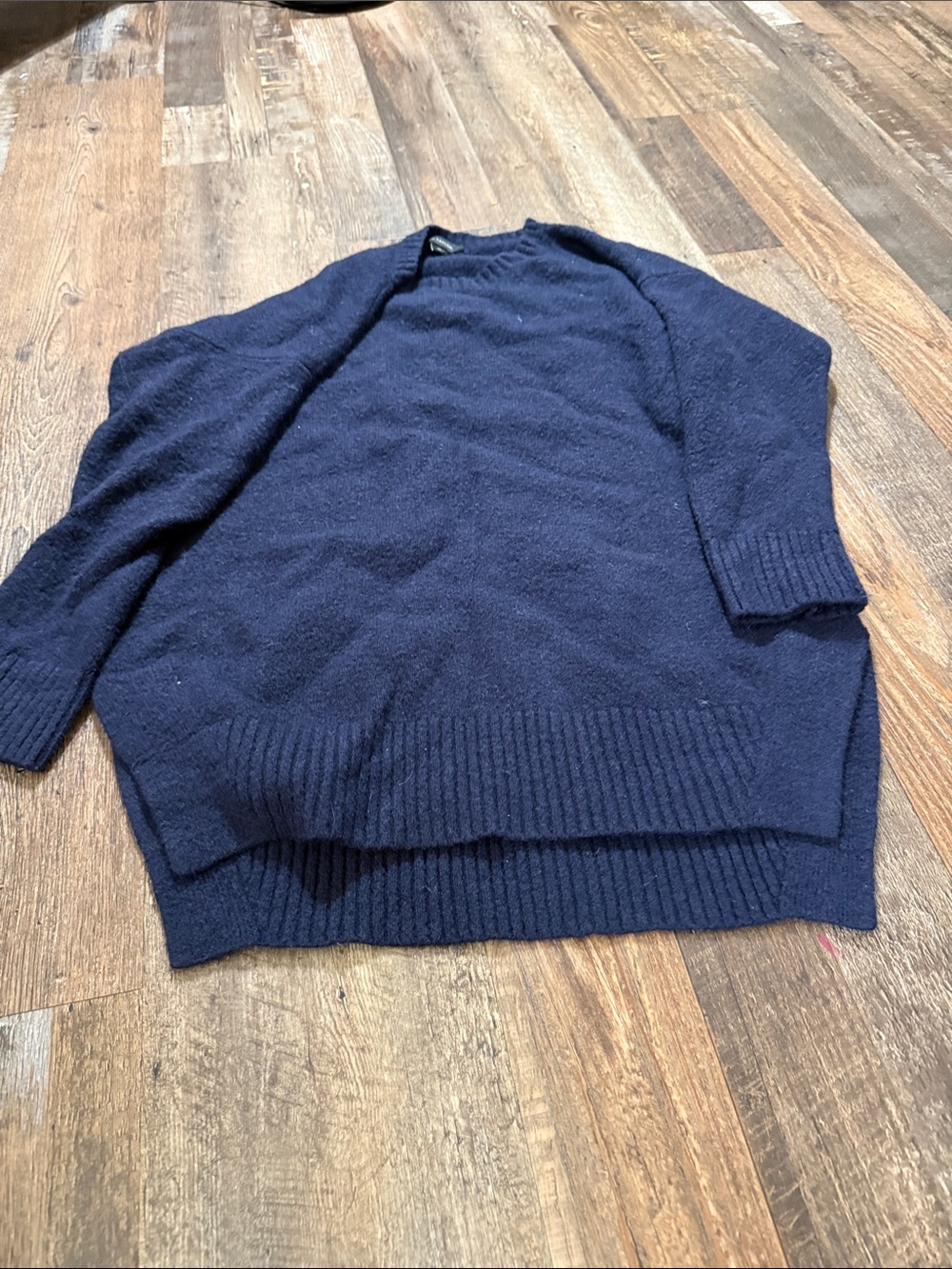 Ann Taylor Women's Navy Crewneck Sweater